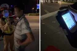 Nồng độ cồn cao ngất ngưởng, tài xế vẫn liều lái xe