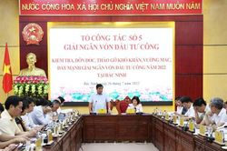 Tháo gỡ vướng mắc, đẩy mạnh giải ngân vốn đầu tư công năm 2022