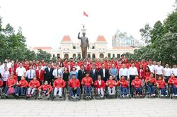 Đoàn thể thao người khuyết tật Việt Nam lên đường dự ASEAN Para Games 11