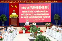 Chủ tịch Quốc hội mong muốn Quảng Nam là hình mẫu phát triển du lịch