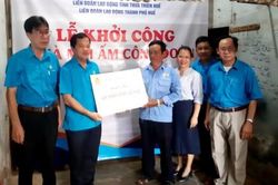 Chính trị - Xã hội An sinh xã hội Khởi công 'Mái ấm công đoàn' cho đoàn viên khó khăn