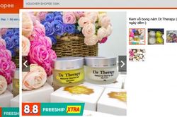 Bộ Y tế đề nghị Shopee ngừng kinh doanh, gỡ thông tin và thu hồi 3 loại kem bong nám Dr Therapy Melasma