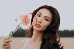 Thùy Tiên rơi tình huống 'dở khóc, dở cười' khi gương mặt bị 'biến dạng' bởi photoshop ẩu