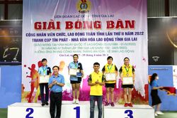 800 vận động viên tham gia Giải vô địch Bóng bàn trẻ, thiếu niên, nhi đồng quốc gia năm 2022