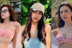 Hoa hậu Đỗ Thị Hà, Thùy Tiên, Lương Thùy Linh đẹp không góc chết với trang phục bikini