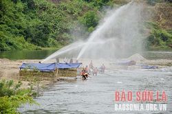 Diễn tập ứng phó bão lũ, tìm kiếm cứu nạn xã Chiềng San năm 2022 đạt loại Giỏi