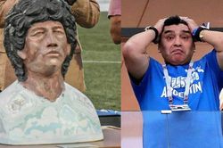 Tượng Maradona gia nhập 'Những thảm họa nghệ thuật' của các ngôi sao bóng đá