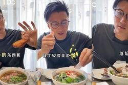 Tạ Đình Phong tấm tắc khen phở Việt Nam