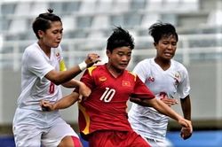 Tiền đạo U18 nữ Việt Nam giành danh hiệu Vua phá lưới giải khu vực