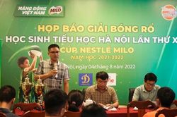 Giải bóng rổ học sinh Tiểu học Hà Nội đến hẹn lại lên