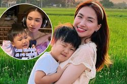 Bé Bo quấy khóc trong lúc đang thu âm ca khúc mới, cách xử lý của Hòa Minzy khiến dân tình ấm lòng