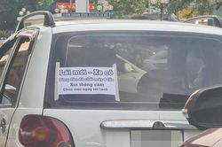 Mới tập lái xe, tài xế dán 'lời thật lòng', ai đọc cũng hoảng