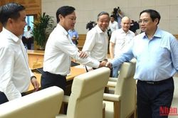 Hình ảnh Thủ tướng Phạm Minh Chính chủ trì Phiên họp lần thứ 3 của Ủy ban Quốc gia về chuyển đổi số