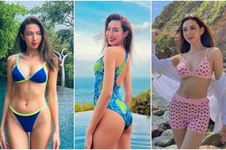 'Học' Thùy Tiên cách diện bikini đơn giản nhưng vẫn khoe đường cong tối đa