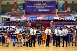 Khai mạc giải Cầu lông các cây vợt thiếu niên, trẻ xuất sắc quốc gia năm 2022 tranh cúp Donex