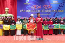 13 cán bộ phụ nữ tham gia Hội thi Cán bộ hội giỏi năm 2022