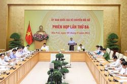 Thủ tướng Phạm Minh Chính chủ trì phiên họp Ủy ban Quốc gia về chuyển đổi số