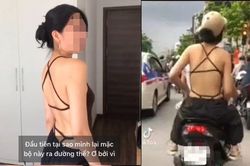 Cô gái mặc áo lộ lưng trần phản pháo lại người quay video chế giễu