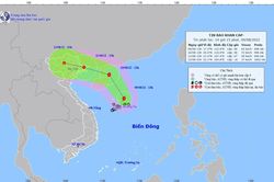 Áp thấp nhiệt đới mạnh lên thành bão số 2, có tên quốc tế là Mulan
