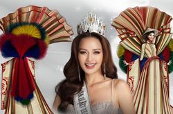Chiếu Cà Mau cho Ngọc Châu tại Miss Universe không gắn đèn lead, sửa lại bố cục để dễ catwalk và đóng gói