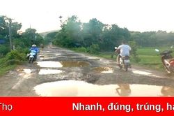 Đường liên xã Văn Miếu - Thượng Cửu xuống cấp nghiêm trọng