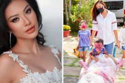 Giữa ồn ào nợ môn, Á hậu gốc Cần Thơ về quê nhà trao quà cho trẻ em nghèo hiếu học