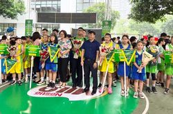 Khai mạc VCK giải bóng rổ học sinh Tiểu học Hà Nội 2022