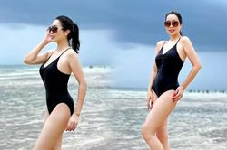 Ngỡ ngàng với vóc dáng nuột nà của Á hậu Trịnh Kim Chi ở tuổi 51