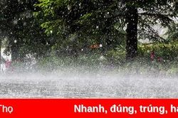 Cảnh báo mưa lớn ngày và đêm 11/8