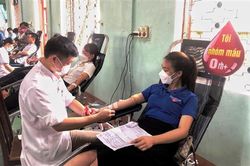 Hải Lăng: Tiếp nhận 490 đơn vị máu từ ngày hội hiến máu 'Những giọt hồng Hè' năm 2022