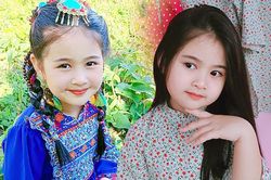 Em bé Tây Nguyên xinh như thiên thần với đôi mắt long lanh