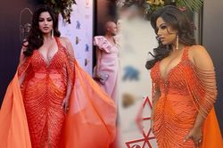 Hoa hậu Hoàn vũ 2021 diện váy 'chấn động' tại Nam Phi, nhìn vào chỉ thấy toàn vòng một