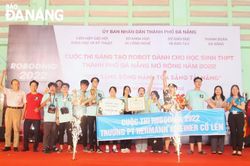 Đội Hermann Enchantix đoạt giải Nhất cuộc thi sáng tạo Robot học sinh THPT Đà Nẵng mở rộng năm 2022