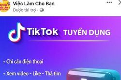 Cảnh giác với những chiêu lừa 'lướt TikTok kiếm tiền'