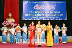 Hội thi cán bộ hội cơ sở giỏi huyện Chiêm Hóa năm 2022
