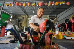 Trung thu xưa với mặt nạ giấy bồi làng Ông Hảo