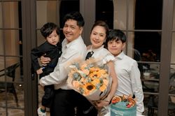 Đức Thịnh, Thanh Thúy hạnh phúc cùng 2 quý tử điển trai ở Đà Lạt