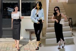 12 cách mặc chân váy đen đẹp từ đi làm tới đi chơi