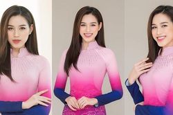 Diện áo dài nền nã, Đỗ Thị Hà 'đốn tim' fans với nhan sắc ngày càng xinh đẹp