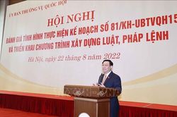 Xây dựng luật, pháp lệnh: Tiếp tục bảo đảm chất lượng, không lùi thời hạn