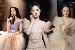 Khi mỹ nhân Hoa ngữ diện váy công chúa: Lưu Diệc Phi quyền quý, Địch Lệ Nhiệt Ba như cô dâu