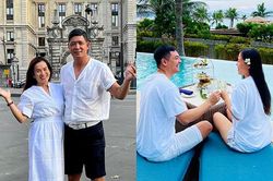 MC Bình Minh, MC Phan Anh đưa vợ đi du lịch, ngọt ngào như thủa mới yêu