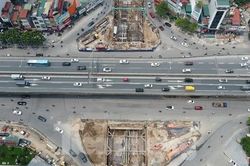 Hình hài hầm chui Lê Văn Lương sau hơn 1 năm thi công