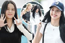 Sau hơn 3 năm, Blackpink lại hút mắt fan với trang phục sân bay trên đường sang Mỹ