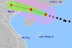Bão số 3 gây mưa to đến rất to ở khu vực Bắc Bộ