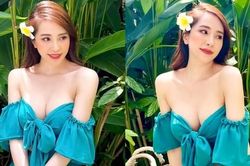 Quỳnh Nga diện trang phục trễ nải nóng bỏng