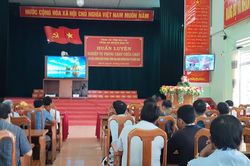 Đak Pơ: Huấn luyện nghiệp vụ phòng cháy, chữa cháy cho lực lượng dân phòng