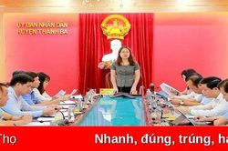 Giám sát hoạt động Trạm y tế xã, thị trấn tại huyện Thanh Ba