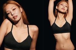 Jennie (BlackPink) gầy 'trơ xương sườn' trong loạt ảnh nội y mới