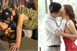 Hậu trường cảnh diễn táo bạo của Quỳnh Nga cùng dàn 'người tình màn ảnh'